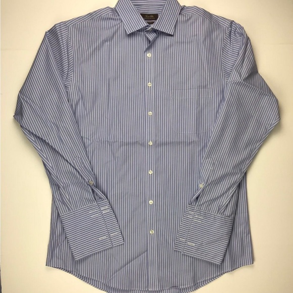 Tasso Elba Dress Shirt Long Sleeves Sz L pre owned good condition Cotton - Picture 7 of 12